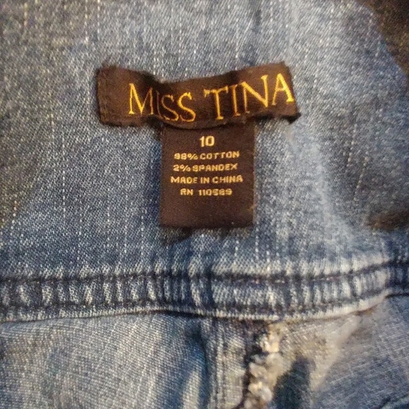 Miss Tina by Tina Knowles High waist jeans 10 - Picture 2 of 7